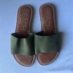 BEACH by Matisse olive leather sandal